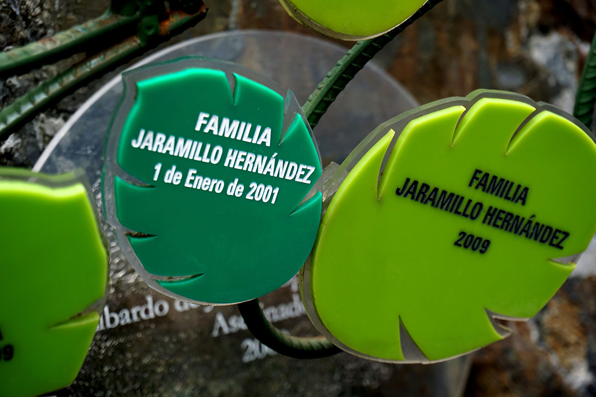 Memorial a las víctimas del conflicto colombiano en la municipalidad de San Carlos.