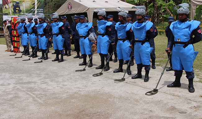 Inició el desminado en Concepción