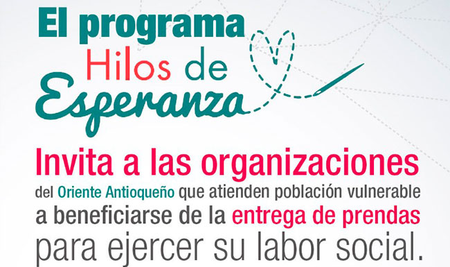 La CEO entregará prendas de vestir