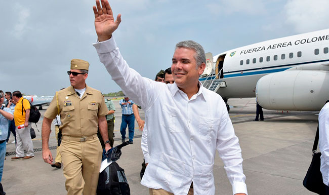 Iván Duque comienza su gobierno con visita a San Andrés