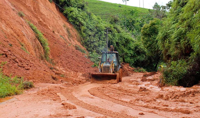 Alerta naranja en 104 municipios de Antioquia por lluvias y deslizamientos