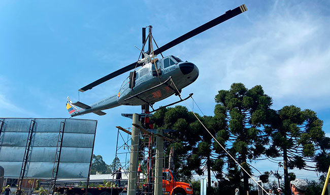 Regresó el helicóptero al sector Las Delicias