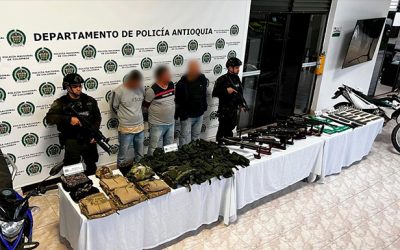 En Alejandría Policía capturó a tres integrantes del Clan del Golfo