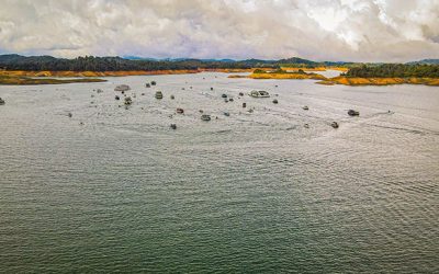 Todavía hay mucha agua en el Embalse, ¡se puede navegar!